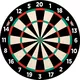 Magnetic Paper Dartboard Cabinet Set Bull’s