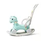 4-in-1 Rocking Horse & Balance Bike inSPORTline Mustangino - Mint - Mint