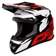 Motocross Helmet Cassida Cross Cup Two - Matte Grey/Black - Red/White/Black