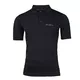 Men's functional T-shirt Polo Brubeck PRESTIGE with collar - Black