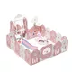 Plastic Playpen w/ Accessories inSPORTline Piglino 178 x 184 cm - Blue - Pink