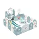 Plastic Playpen w/ Accessories inSPORTline Piglino 178 x 184 cm - Blue - Blue
