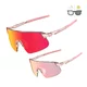 Photochromic Sports Sunglasses Altalist Hayate - černá se zlatými skly - růžová s červenými skly