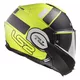 Flip-Up Motorcycle Helmet LS2 FF399 Valiant Lumen / H-V Yellow - Prox Matt H-V Yellow Black
