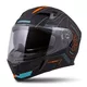 Motorcycle Helmet Cassida Integral 3.0 Turbohead - Matt Black/Silver - Matt Black/Orange/Blue