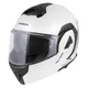 Flip-Up Motorcycle Helmet Cassida MultiFlip Solid P/J - bílá perleť/černá