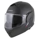 Flip-Up Motorcycle Helmet Cassida MultiFlip Solid P/J - černá matná/červená/šedá