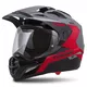 Motorcycle Helmet Cassida Tour 1.1 Spectre - Matt Army Green/Grey/Orange/Black - Grey/Red/Black