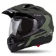 Motorcycle Helmet Cassida Tour 1.1 Spectre - Matt Army Green/Grey/Orange/Black - Matt Army Green/Grey/Black