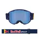 Motocross Goggles Red Bull Spect Strive Panovision, Matte Blue, Blue Mirrored Lens