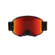 Motocross Goggles Red Bull Spect Strive Panovision, Matte Black, Red Mirrored Lens
