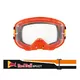 Motocross Goggles Red Bull Spect Strive, Matte Orange, Clear Lens