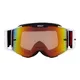 Motocross Goggles Red Bull Spect Torp, Matte Black/White, Red Mirrored Lens
