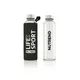 Glass Water Bottle with Thermal Cover Nutrend Active Lifestyle 500ml - Black - Black