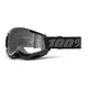 Children’s Motocross Goggles 100% Strata 2 Youth - bílá, čiré plexi - Black, Clear Plexi