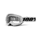Motocross Goggles 100% Strata 2 New - War camo, čiré plexi - White bílá, čiré plexi