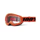 Motocross Goggles 100% Strata 2 New - War camo, čiré plexi - Orange, čiré plexi