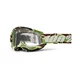 Motocross Goggles 100% Strata 2 New - War camo, čiré plexi - War camo, čiré plexi