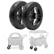 Replacement Front Wheels for StrollKidz and StrayPaws Transport Wagons 4.5 x 19 cm (2 x 8 in) – Set of 2