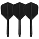 Dart Flights Target K-Flex No.6 Medium – 3-Pack - Blue - Black