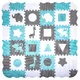 Foam Puzzle Playmat w/ Playpen inSPORTline Smarfino 30 x 30 x 1 cm, 36 Pieces