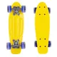 Mini Penny Board WORKER Pico 17" with Light Up Wheels - Green Board, Green Wheels - Yellow Board, Dark Blue Wheels